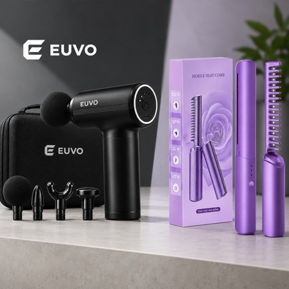 EUVO™ Wellness Combo – Massager + Hair Straightener